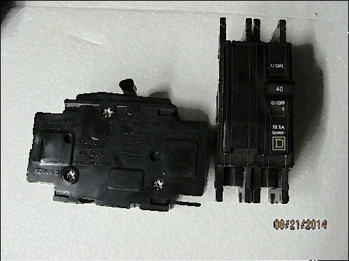120 40 for sale, Two square d qou240 circuit breakers 2 pole 40 amp -- free shipping --