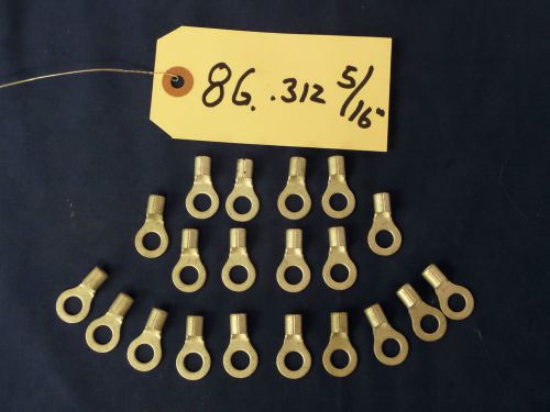 20) 8 gauge battery / welding / electrical cable tinned copper lugs .312 5/16&#034; for sale