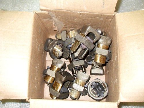 (j1-4) 1 lot of 12 nib burndy ks31 t1/0-350 70-185 split bolt connectors for sale