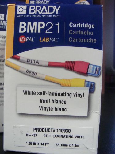 New Overstock Brady/InCom M21-1500-427 Self-Laminating Vinyl Labeling Tape
