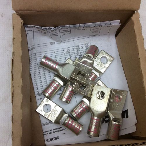 Ilsco, copper compression lug, csws-1/0-516&#034; one box of 10 for sale