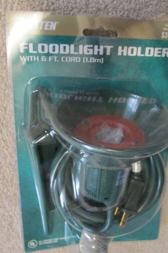 Electrical lot of 3 stake-in plug-in outlet &amp; flood light holder for sale