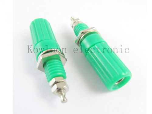 1pcs binding post speaker cable amplifier 4mm green banana plug jack connector for sale