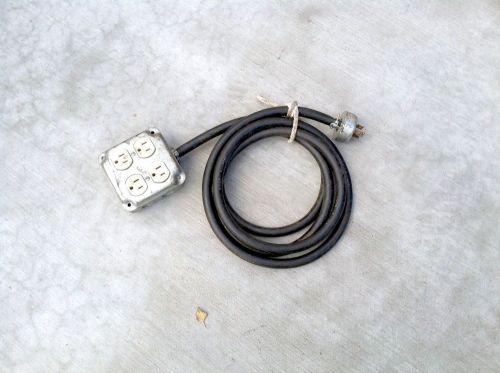 10ft 1900 box to male hubbell 3-pole wire twist-lock turn and pull 20a 125/250v for sale