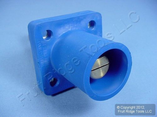 Leviton blue ect 16 series cam receptacle male panel outlet 400a 600v 16r21-b for sale