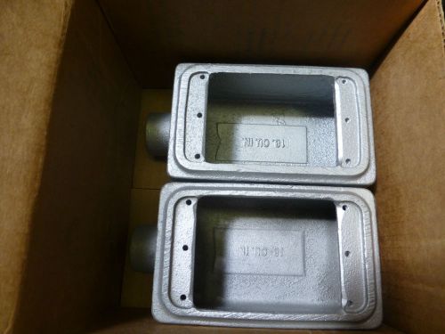 appleton FS150 1G Mall FS Box LOT OF 2 outlet box 1/2 inch