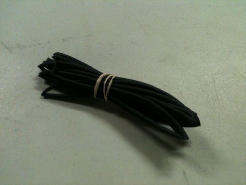 3/32&#034; id / 2mm thermosleeve black polyolefin 2:1 heat shrink tubing- 10&#039; section for sale