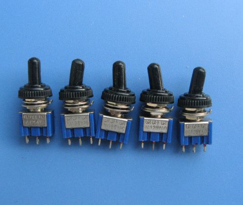 Mts103 125v 6a 3 pin spdt on/off/on 3 position mini toggle switch waterproof for sale