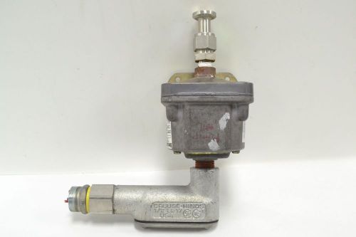 BARKSDALE D3H-AA80SS PRESSURE ACTUATED VACUUM 80PSI SWITCH 125-600V-AC B284486