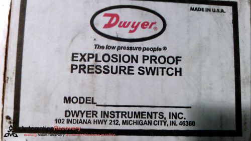 DWYER 1950-1-2B EXPLOSION-PROOF DIFFERENTIAL PRESSURE SWITCH, NEW