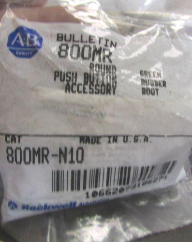 Allen Bradley Round Push Button Accessory Green Rubber Boot 800MR N10