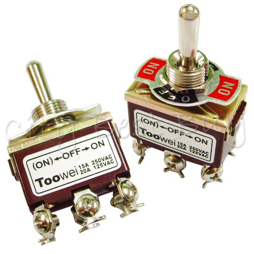 20 x (on)-off-on t702rw dpdt toggle switch 15a 250vac 20a 125vac heavy duty boat for sale