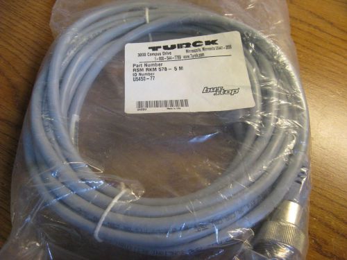 TURCK RSM RKM 578-5M DNET BUS STOP CABLE 5M LONG NEW IN BAG GREAT PRICE!