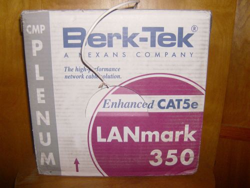 Berk tec enhanced cat 5e lan mark 350 ethernet cable 1000 ft. for sale