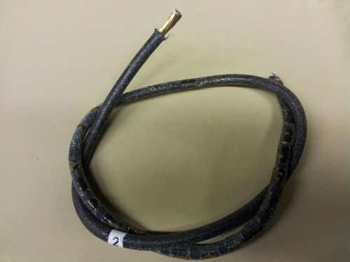 Black silicone fiber glass  4 awg, hi temp electric motor lead wire 31&#034; inch for sale