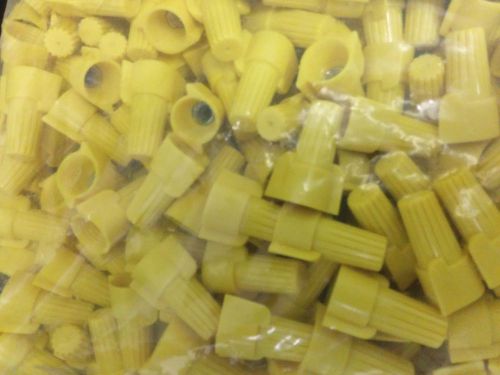(5000 pc) Yellow P11 Winged Screw On Wire Nut Connectors Twist-On Wing 50 boxes