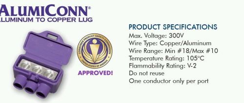 Alumiconn purple Wire Connectors (100pk)