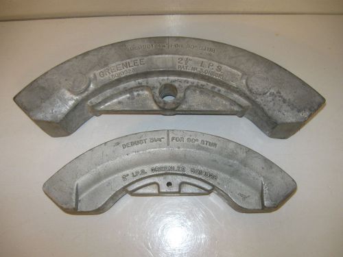 2-greenlee bending shoes 1-2&#034; i.p.s.and 1-2 1/2&#034;i.p.s. for sale