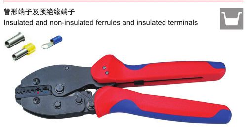 0.5-2.5mm2 AWG20-12 Insulated terminalsand Non-insulated ferrules Crimping plier