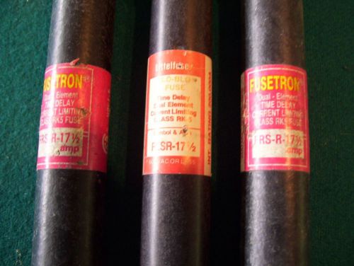Three - nos - frs-r-17 1/2  bussmann and littelfuse fuses for sale