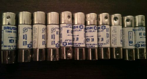 MEN 10 Brush Time Delay Fuses - Lot of 11. Used.