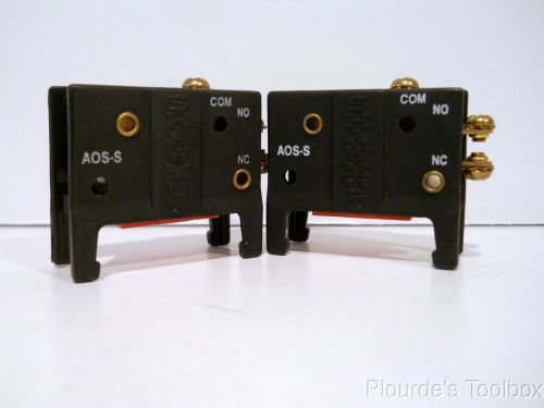 Lot (2) Unused Ferraz Shawmut SPDT 4A Add-On Switches for TA Model Fuses, AOS-S
