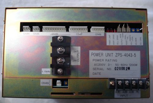 ZENITH ZPS-4043-5 POWER SUPPLY AC200V,50/60HZ,1200W HIGH VOLTAGE USE W/WJ999