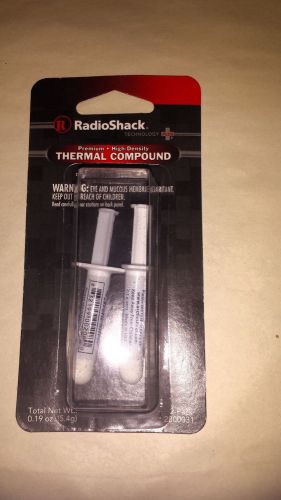 Radio shack premium high-density thermal compound 2pk. - 2800031 for sale