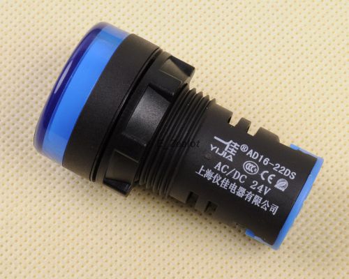 Blue LED Indicator Pilot Signal Light Lamp DC 24V 22 mm hole
