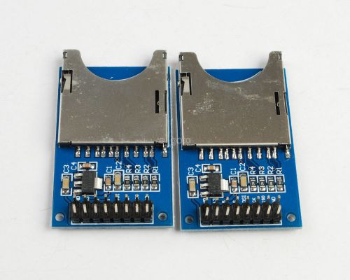 2pcs sd card slot socket reader module for arm mcu arduino raspberry pi for sale