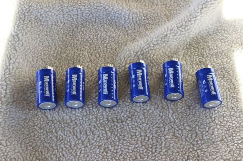Maxwell 310 farad 2.7v ultracapacitor/supercapacitor d cell boostcap x 6 pieces for sale