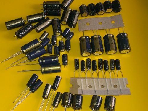 [50 pcs] Set/Kit Panasonic FC Low Impedance Radial Capacitors 8 Values