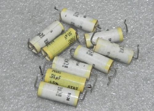 5pcs 702G 200V0.91UF metalized film capacitors for AT &amp; T AEROVOX