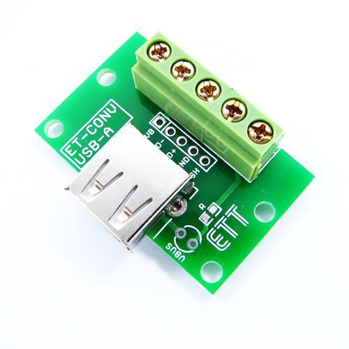 2 x usb a female breakout board adapter arduino avr pic arm stm32 arm7 mcs-51 for sale