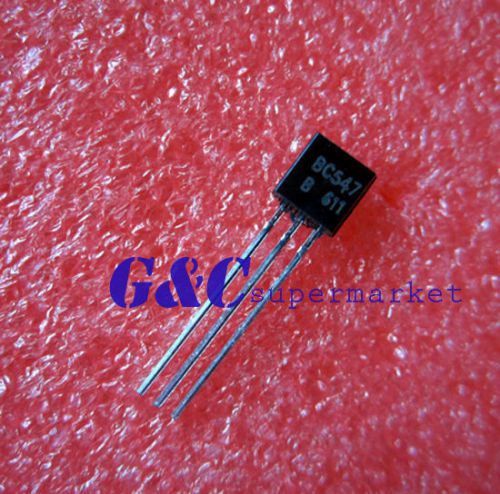 200pcs bc547 to-92 30v low power npn transistor new good quality for sale