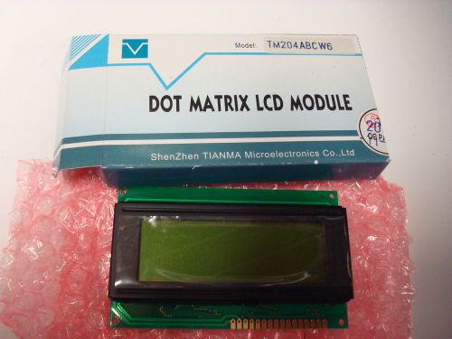 TIANMA -TM204ABCW6, 20 Characters x 4 Lines LCD Display  Lot of 3    #56