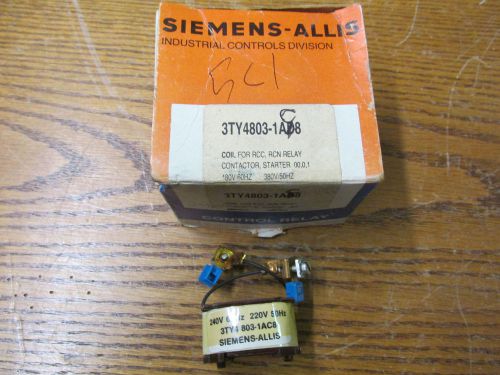 NEW NOS Siemens 3TY4803-1AC8 Coil 220/240VAC 50/60Hz For RCC And RCN Relay