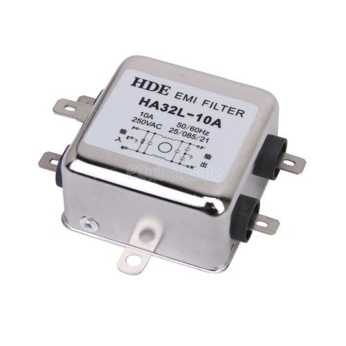 Power EMI Filter HA32L-10A 50/60Hz 250V AC 10A for Data Lines AC Adapter USB Hub