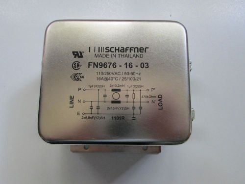 New schaffner 16 a 50-60hz emi line filter  fs9676-16-03 for sale
