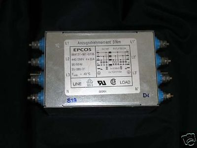Emi filter 4 line epcos model: b84131-m1-g135 for sale