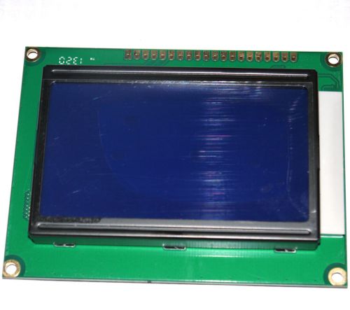 12864 Blue Backlight 128X64 Dots Graphic Matrix LCD Module  Hot Sale