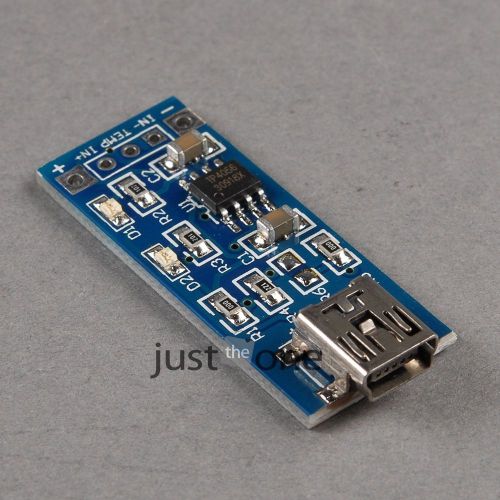 1 pcs  5v 1a mini usb 1a lithium battery charging board charger module tp4056 for sale