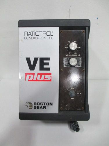 Boston gear ves 3 s ratiotrol ve plus 3hp 90/180v-dc motor drive d261551 for sale