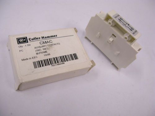 Cutler hammer cmac auxiliary contact block, 15a 120vac,1no/1nc for sale