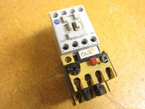 Allen bradley 100-c23*10 ser c contactor 30a 600vac w/ 193-bsb12 overload relay for sale