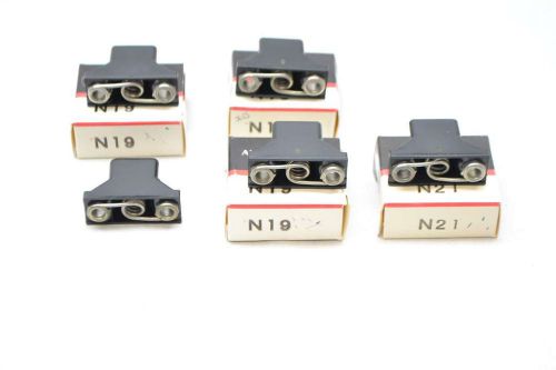 Lot 5 new allen bradley assorted n19 n21 overload heater relay element d441432 for sale