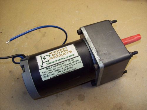 12 volt dc gear motor. 60 rpm 70 in/lbs torque for sale