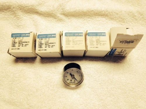 Vacuum gauges   5 of them. # 15w1005 h 01 b  by ashcroft for sale