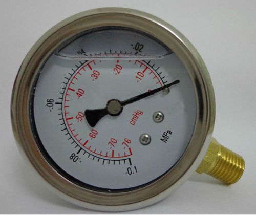 -76cmhg/-0.1mpa-0 liquid filled vacuum gauge 60mm brand best us for sale