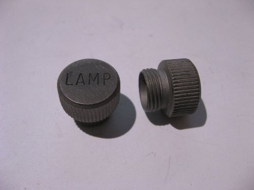 Qty 2 Panel Lamp Cover Screw Spare Bulb Holder - NOS
